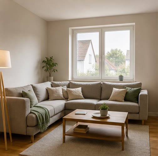 Renovierter Wohnraum mit zeitlosem Design